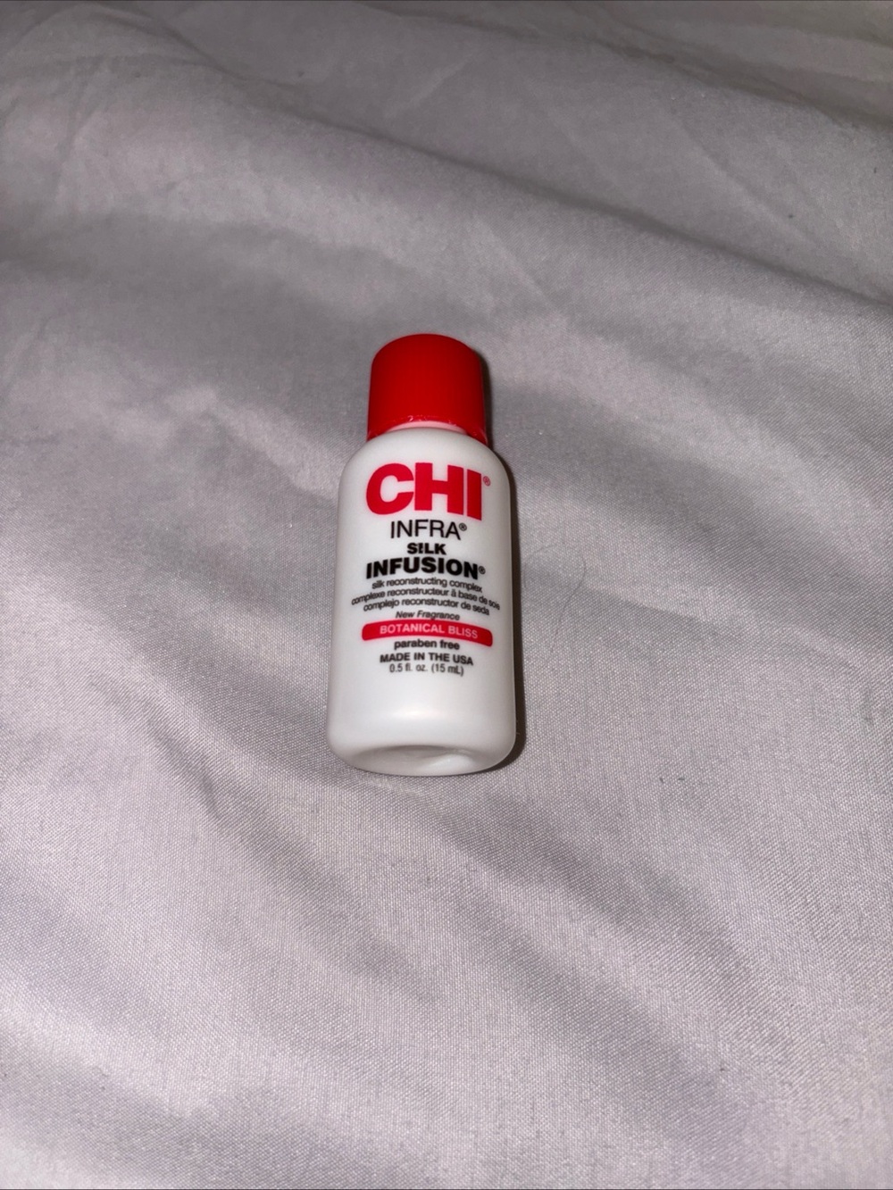 CHI “INFRA” : SILK HAIR FUSION  .5 fl oz / Large Deluxe Sample NEW & SEALED